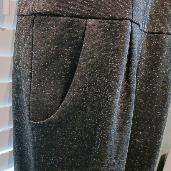 Black Sparkly Jumpsuit Pockets Size 13 - Picture 9 of 15